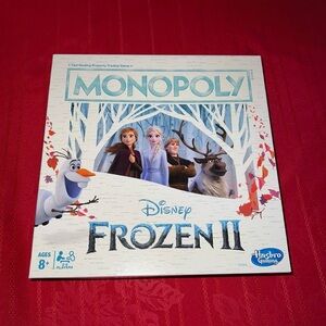 Hasbro Disney Frozen II Monopoly Game - Blue and White